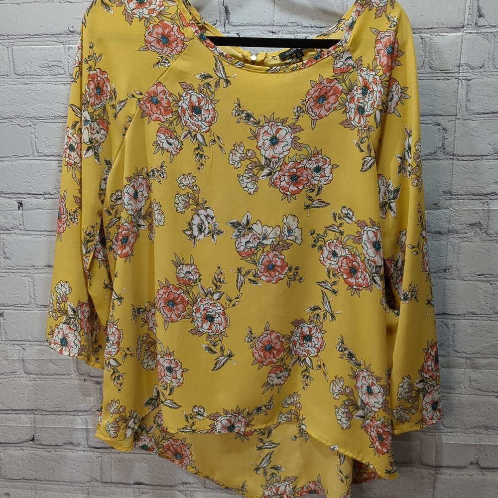 Floral Yellow Women's Top